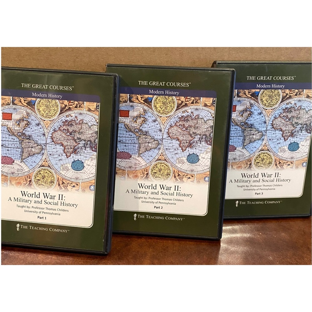The Great Courses World War II Military and Social History 6 DVD Set Parts 1-3